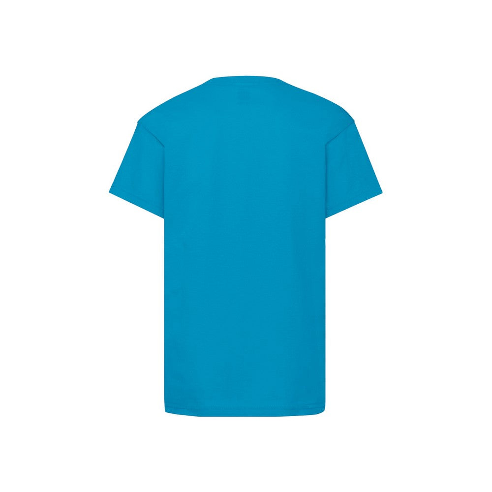 Azure Blue - Back - Fruit Of The Loom Childrens-Kids Original T-Shirt