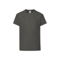 Light Graphite - Front - Fruit of the Loom Childrens-Kids Original T-Shirt