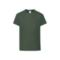 Bottle Green - Front - Fruit of the Loom Childrens-Kids Original T-Shirt