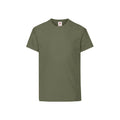 Classic Olive - Front - Fruit of the Loom Childrens-Kids Original T-Shirt