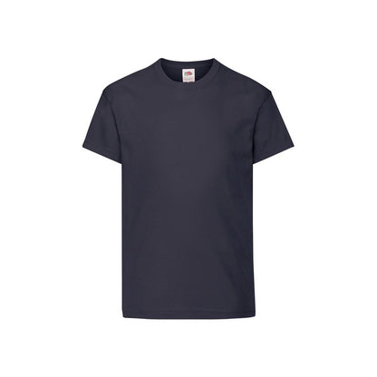 Deep Navy - Front - Fruit Of The Loom Childrens-Kids Original T-Shirt