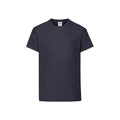 Deep Navy - Front - Fruit of the Loom Childrens-Kids Original T-Shirt