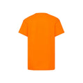 Orange - Back - Fruit of the Loom Childrens-Kids Original T-Shirt