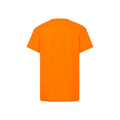 Orange - Back - Fruit Of The Loom Childrens-Kids Original T-Shirt