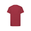 Brick Red - Back - Fruit of the Loom Childrens-Kids Original T-Shirt