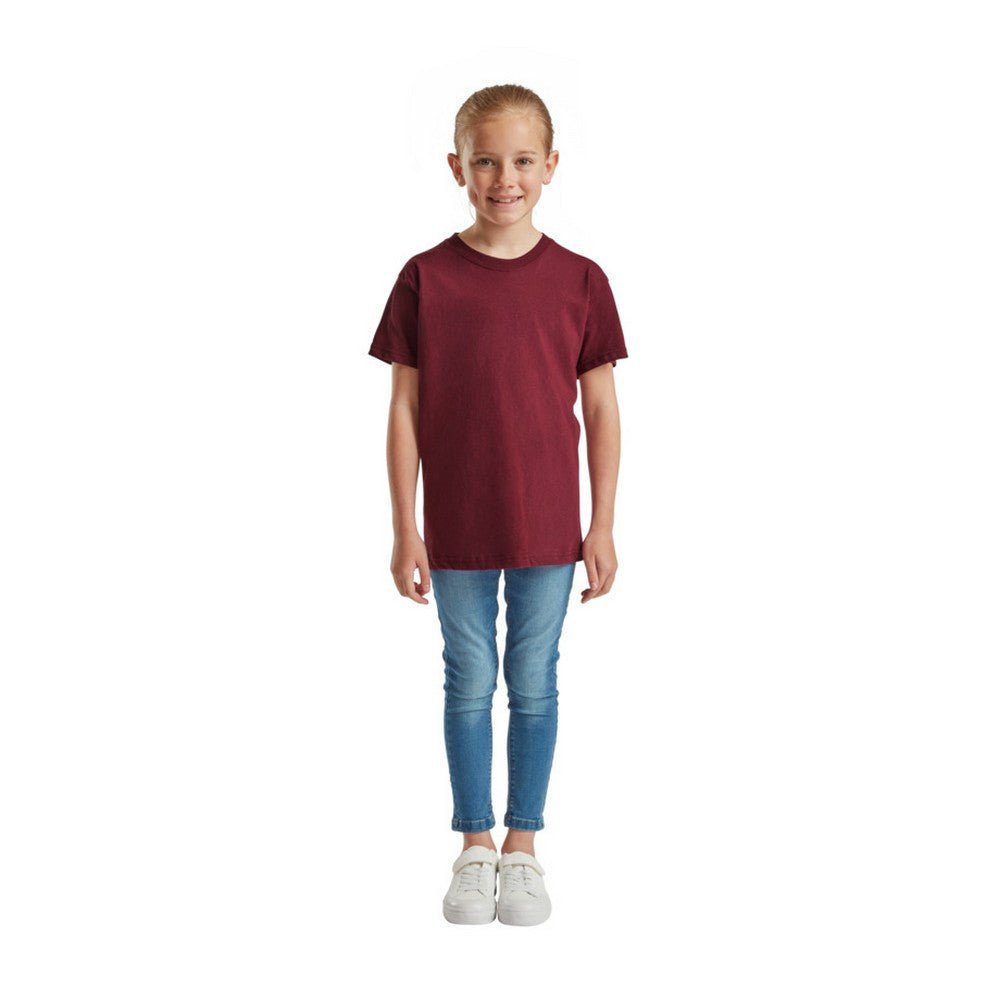 Burgundy - Lifestyle - Fruit Of The Loom Childrens-Kids Original T-Shirt