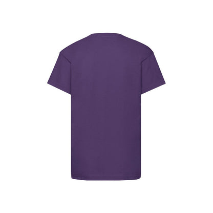 Purple - Back - Fruit Of The Loom Childrens-Kids Original T-Shirt