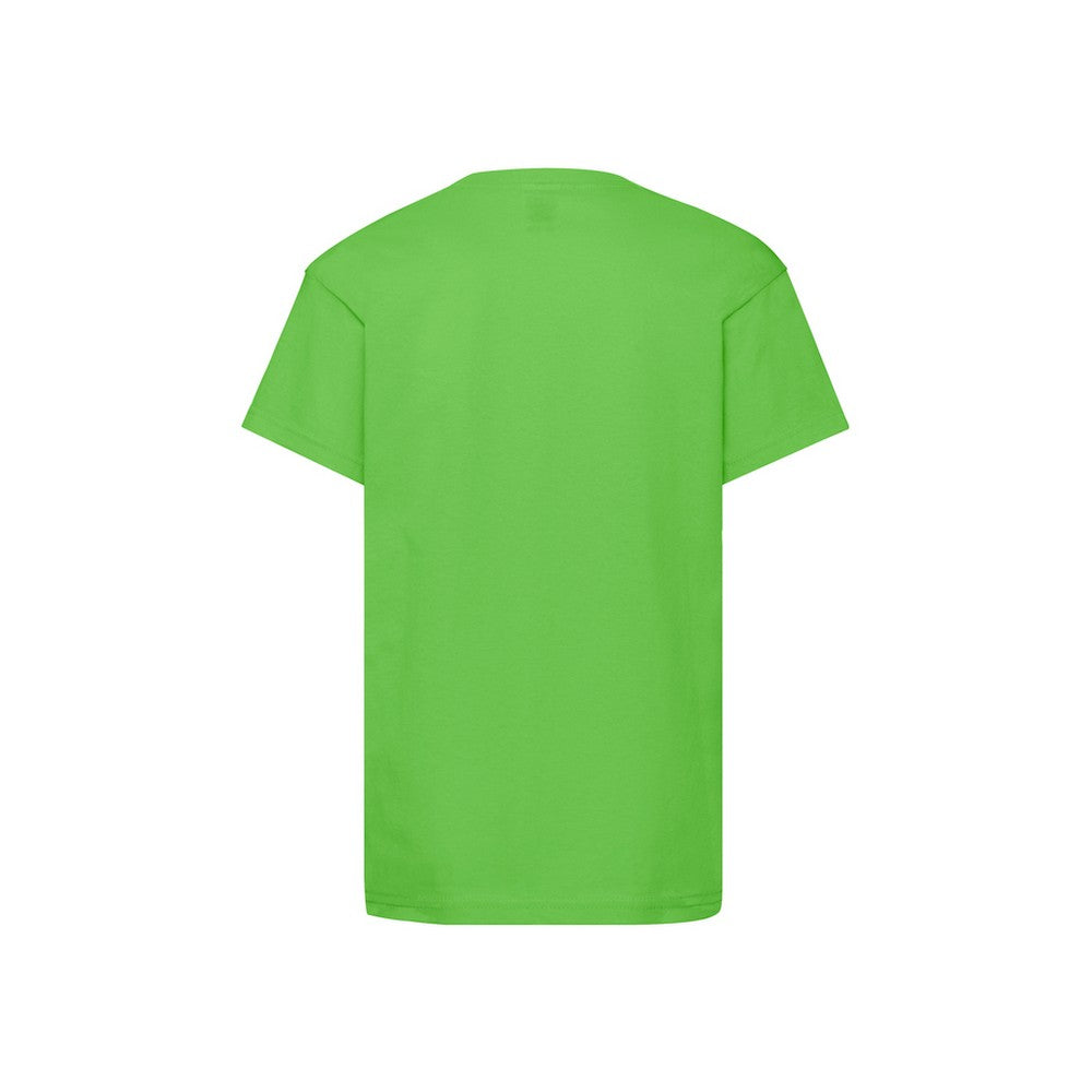 Lime - Back - Fruit Of The Loom Childrens-Kids Original T-Shirt