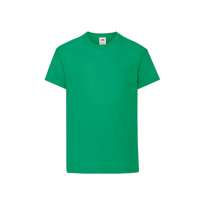 Kelly Green - Front - Fruit Of The Loom Childrens-Kids Original T-Shirt