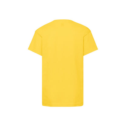 Yellow - Back - Fruit Of The Loom Childrens-Kids Original T-Shirt