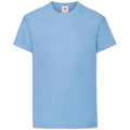 Sky Blue - Front - Fruit of the Loom Childrens-Kids Original T-Shirt