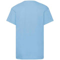 Sky Blue - Back - Fruit of the Loom Childrens-Kids Original T-Shirt