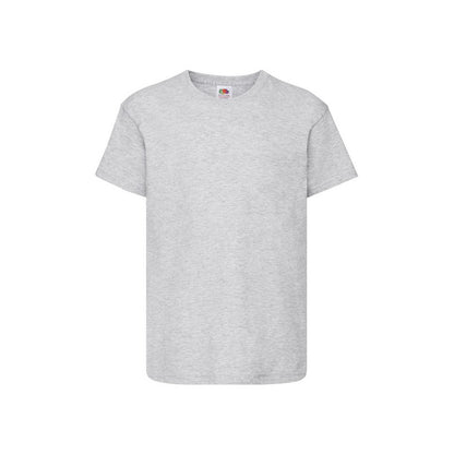 Heather Grey - Front - Fruit Of The Loom Childrens-Kids Original T-Shirt