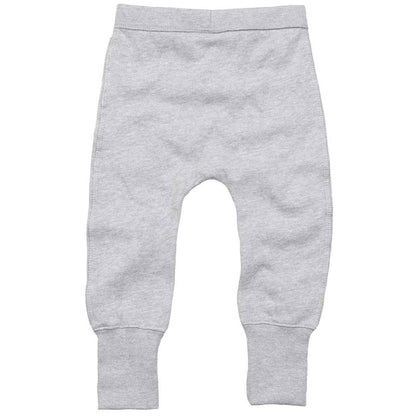 Heather Grey Melange - Back - Babybugz Baby Jogging Bottoms