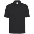 Black - Front - Russell Mens Classic Short Sleeve Polycotton Polo Shirt