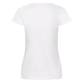 White - Back - Fruit of the Loom Womens-Ladies Original Plain Lady Fit T-Shirt