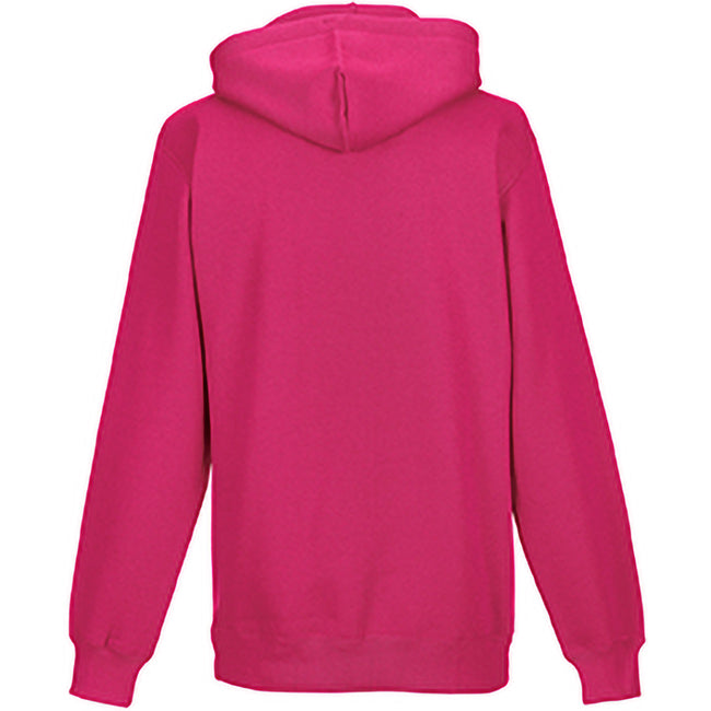 Fuchsia - Back - Russell Colour Mens Hooded Sweatshirt - Hoodie
