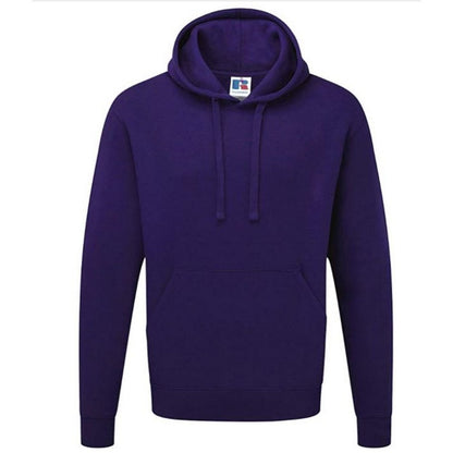 Purple - Front - Russell Colour Mens Hooded Sweatshirt - Hoodie