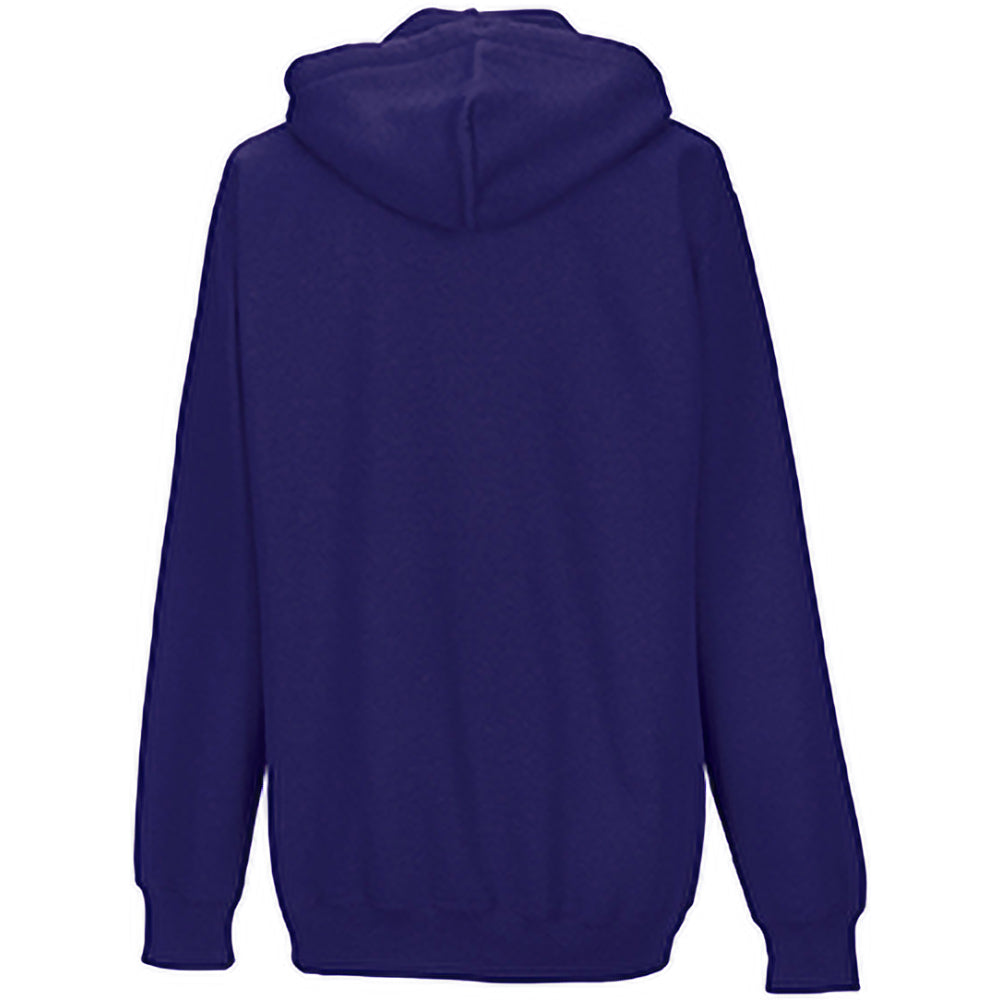 Purple - Back - Russell Colour Mens Hooded Sweatshirt - Hoodie