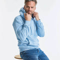 Sky Blue - Front - Russell Colour Mens Hooded Sweatshirt - Hoodie