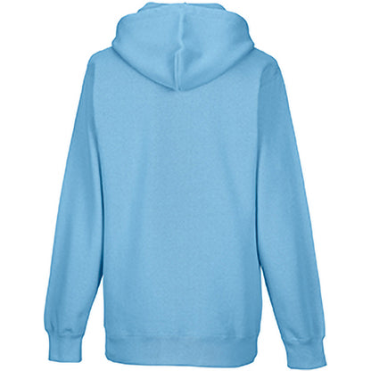 Sky Blue - Side - Russell Colour Mens Hooded Sweatshirt - Hoodie