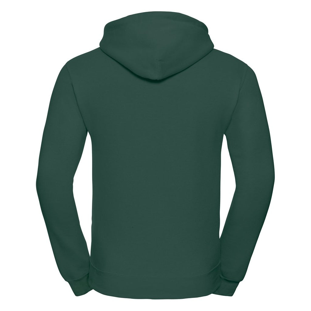 Bottle Green - Back - Russell Colour Mens Hooded Sweatshirt - Hoodie