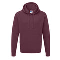 Burgundy - Front - Russell Colour Mens Hooded Sweatshirt - Hoodie