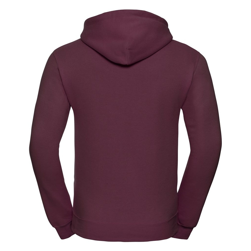 Burgundy - Back - Russell Colour Mens Hooded Sweatshirt - Hoodie