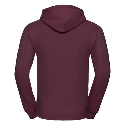 Burgundy - Back - Russell Colour Mens Hooded Sweatshirt - Hoodie