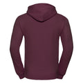 Burgundy - Back - Russell Colour Mens Hooded Sweatshirt - Hoodie