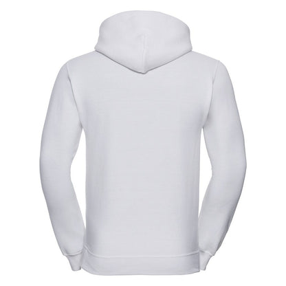 White - Back - Russell Colour Mens Hooded Sweatshirt - Hoodie