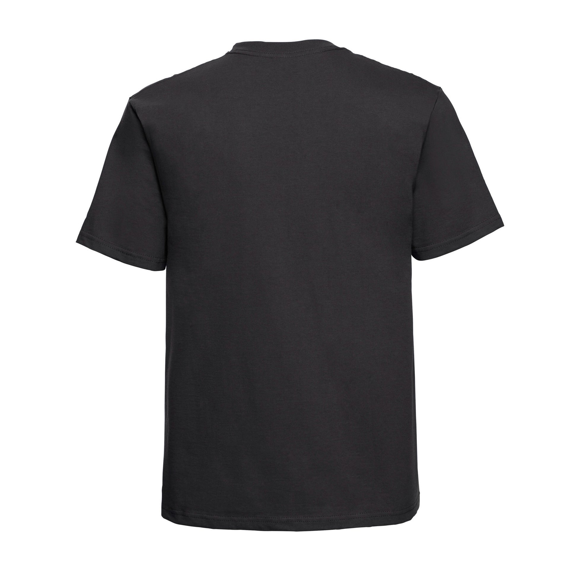 Black - Back - Russell Mens Heavyweight T-Shirt