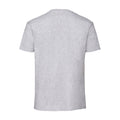 Heather Grey - Back - Fruit of the Loom Mens Iconic 195 Premium Ringspun Cotton T-Shirt