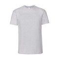 Heather Grey - Front - Fruit of the Loom Mens Iconic 195 Premium Ringspun Cotton T-Shirt