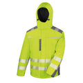 Fluro Yellow - Front - SAFE-GUARD by Result Unisex Adult Dynamic Reflective Coat