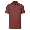 Burgundy - Front - Jerzees Colours Mens Ultimate Cotton Short Sleeve Polo Shirt