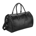 Black - Front - Quadra Leather Cabin Bag