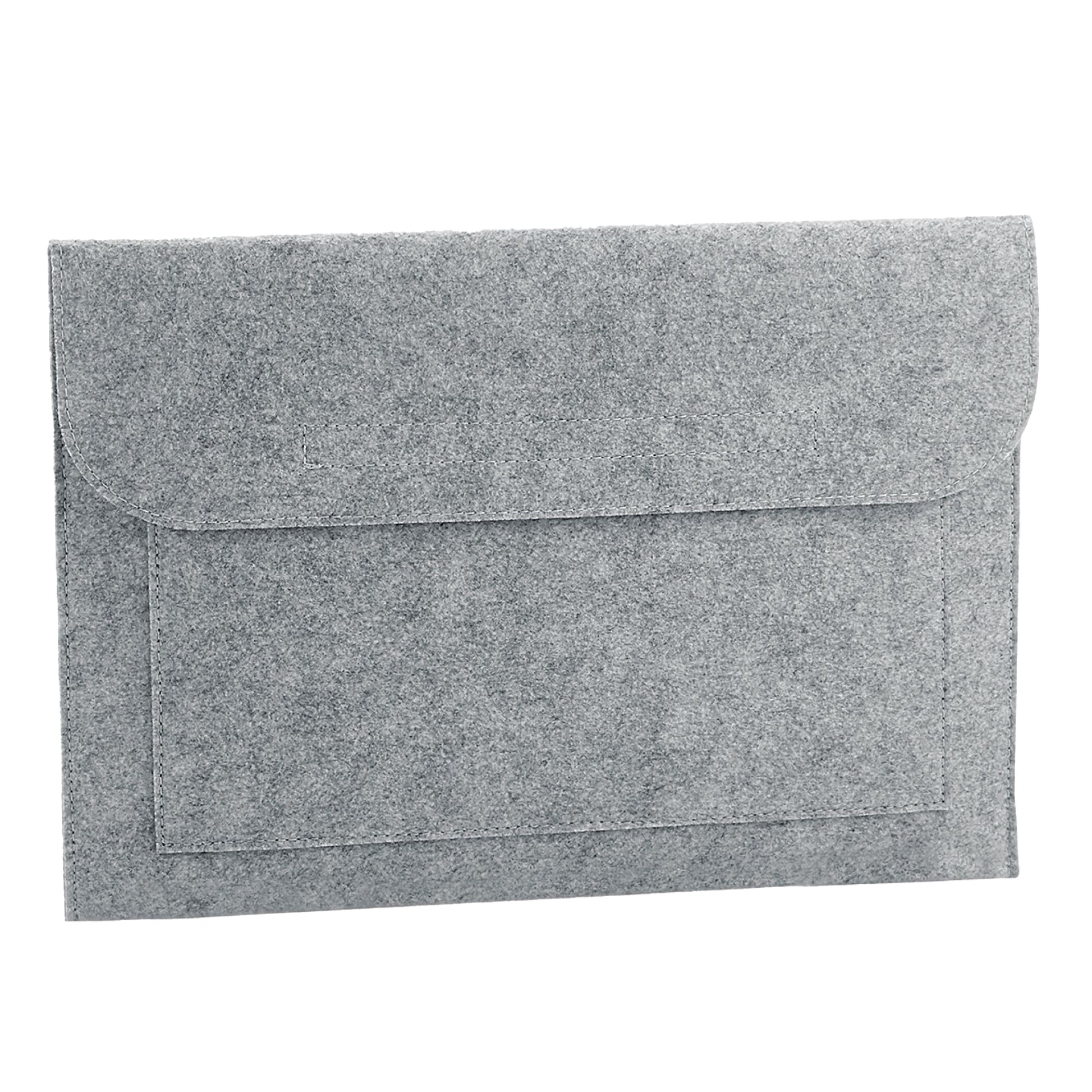 Grey Melange - Front - Bagbase Document Wallet