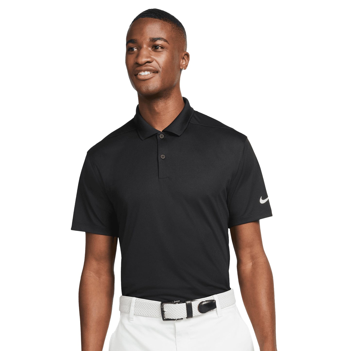Black - Side - Nike Mens Victory Dri-FIT Polo Shirt