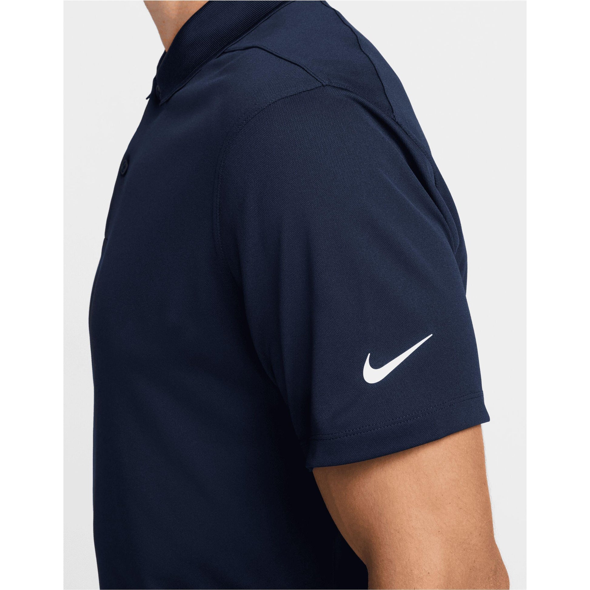 Obsidian Black-White - Side - Nike Mens Victory Dri-FIT Polo Shirt