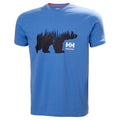 Stone Blue - Front - Helly Hansen Mens Graphic Print T-Shirt