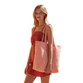 Pomegranate Rose - Back - Westford Mill Maxi Organic Natural Dyed Tote Bag