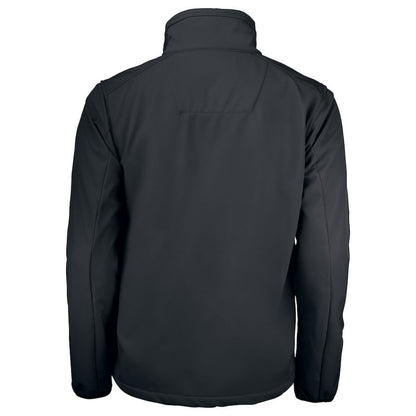 Black - Back - Jobman Mens Soft Shell Jacket