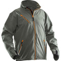 Dark Grey - Front - Jobman Mens Soft Shell Jacket