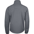 Dark Grey - Back - Jobman Mens Soft Shell Jacket