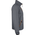 Dark Grey - Side - Jobman Mens Soft Shell Jacket