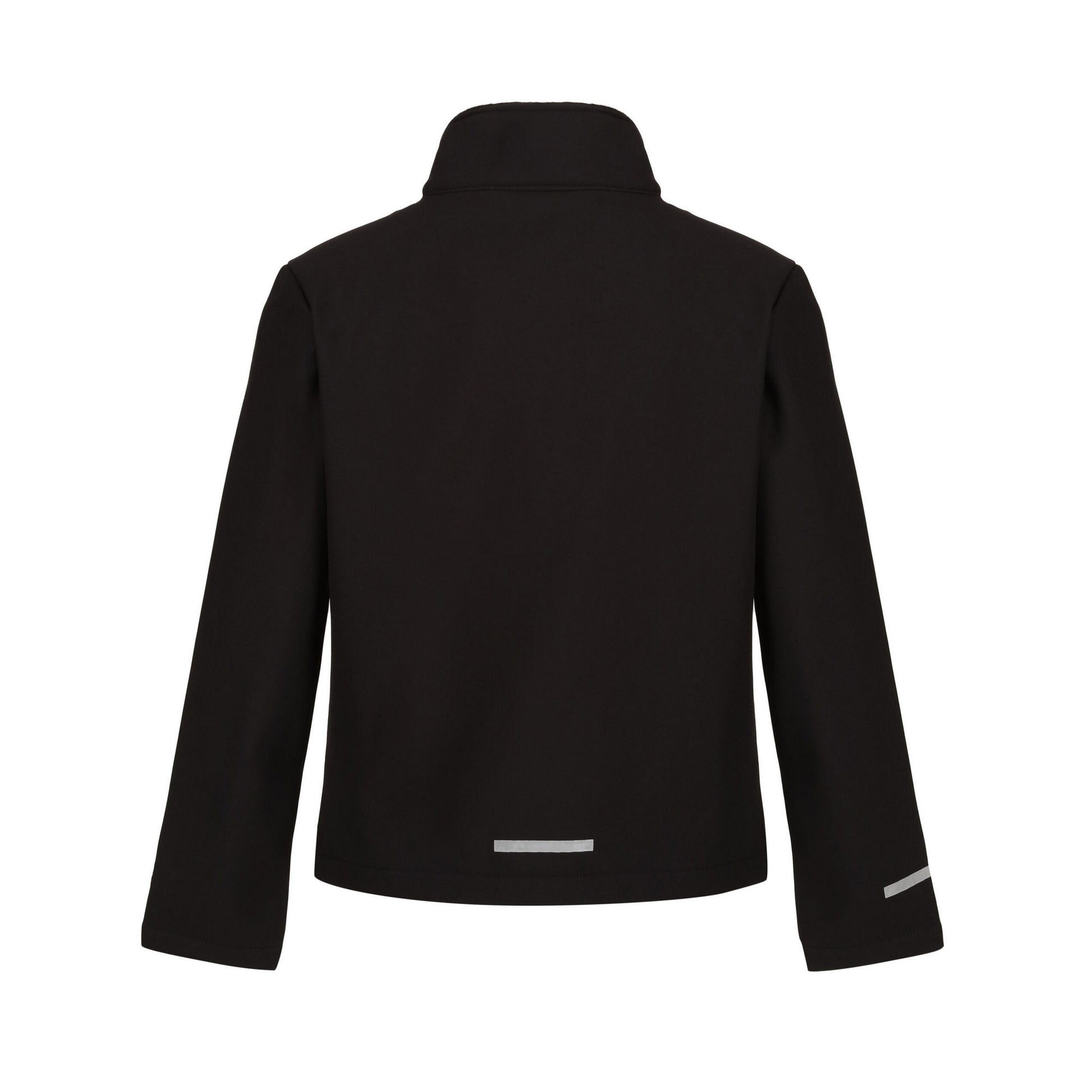 Black - Back - Regjun Childrens-Kids 2 Layer Soft Shell Jacket