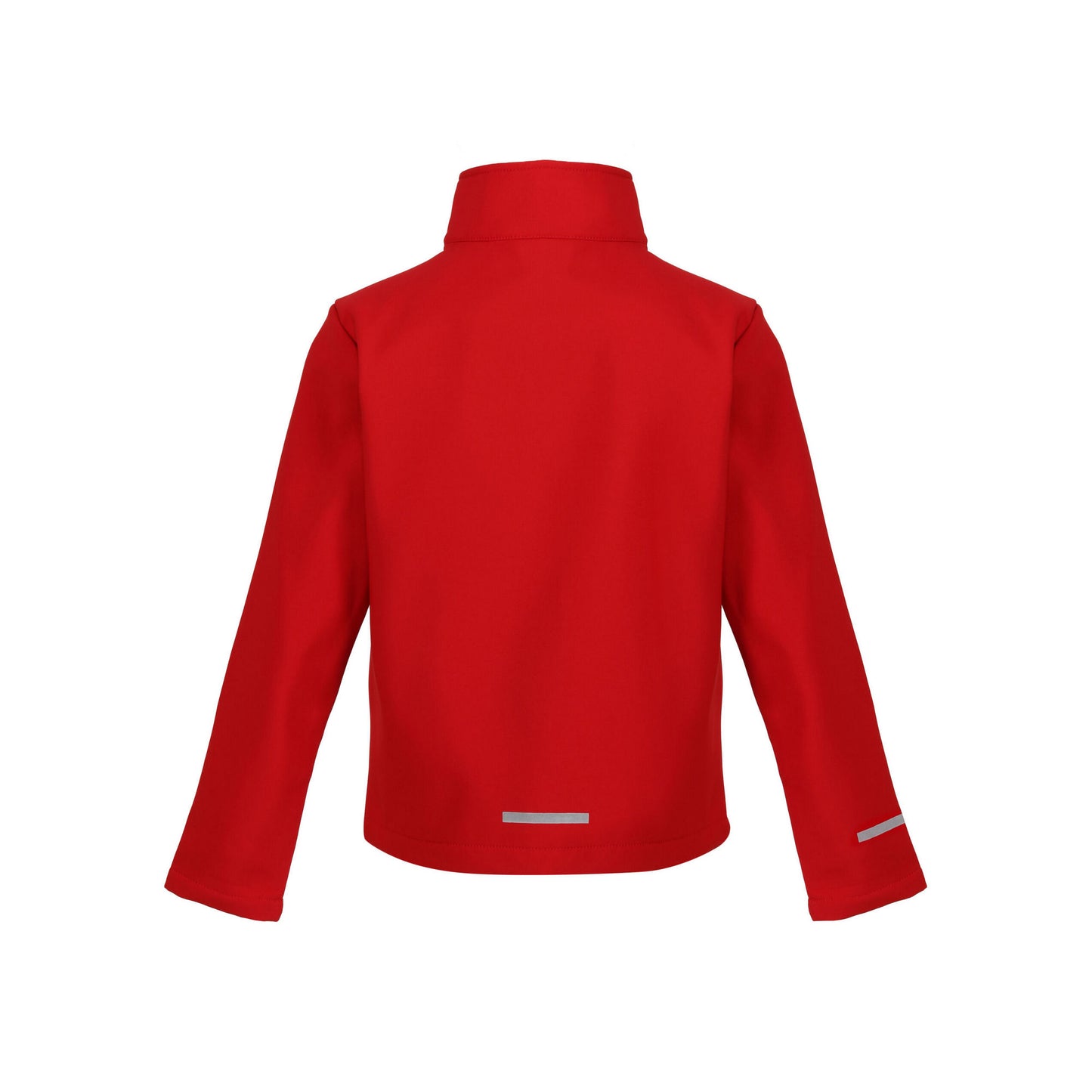 Classic Red-Black - Back - Regjun Childrens-Kids 2 Layer Soft Shell Jacket