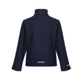 Navy-New Royal - Back - Regjun Childrens-Kids 2 Layer Soft Shell Jacket