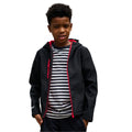 Black-Classic Red - Side - Regjun Childrens-Kids 3 Layer Soft Shell Jacket